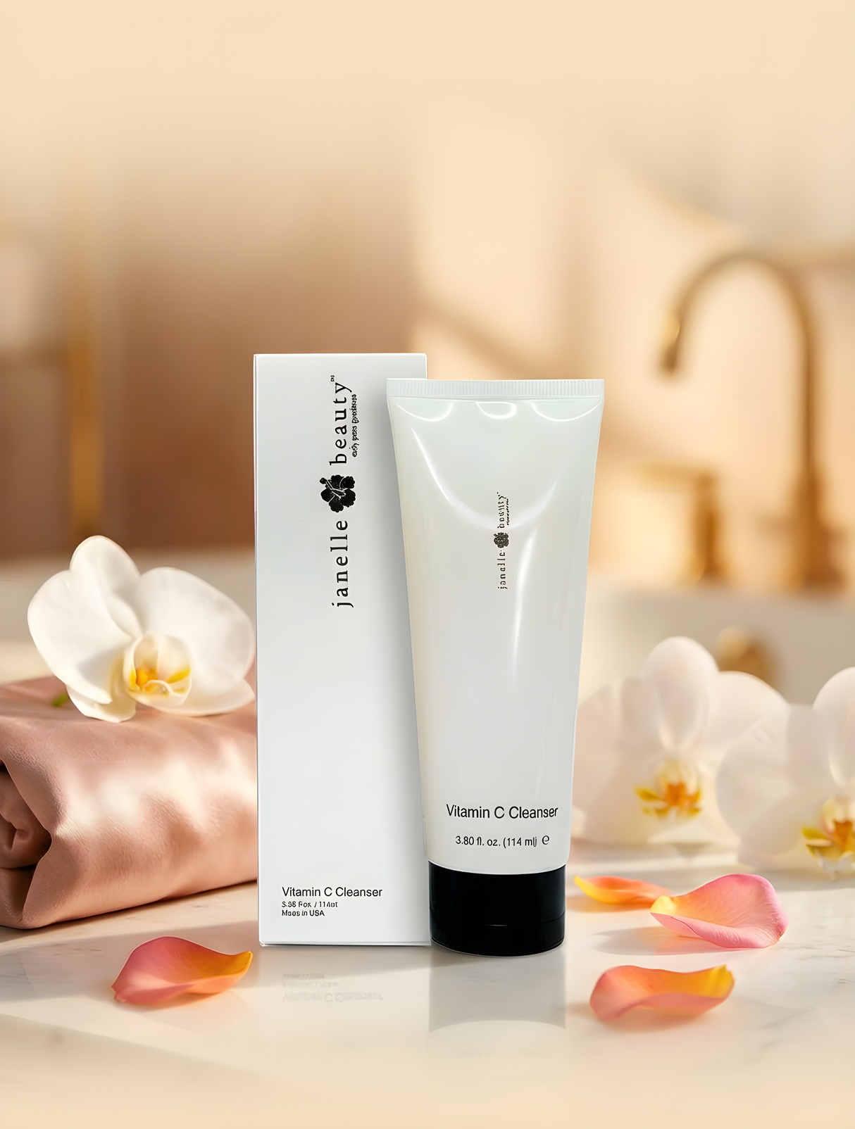 Janelle Beauty® Vitamin C Cleanser for Glowing Skin - Brightening Face Wash | Janelle Beauty