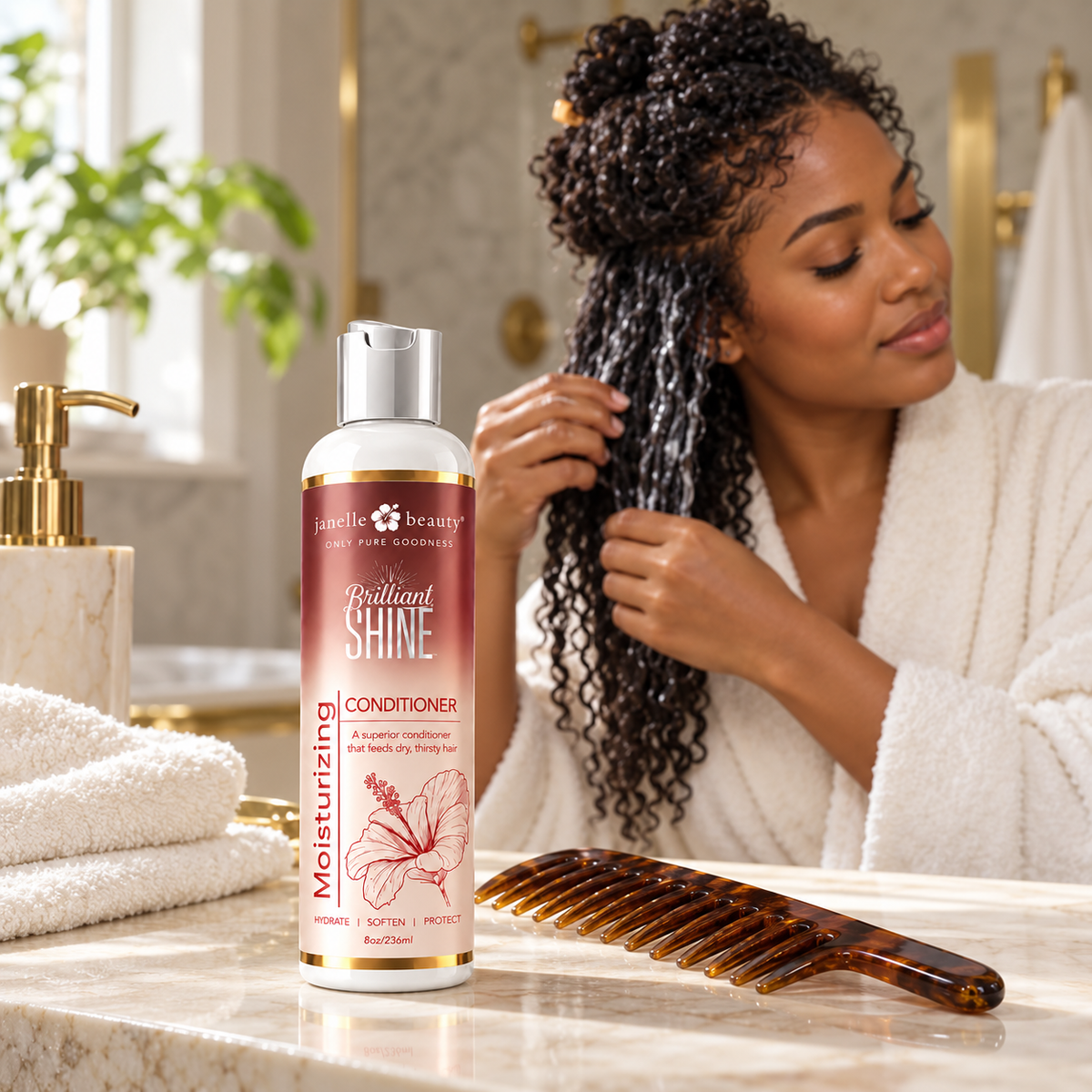 Janelle Beauty®Brilliant Shine Hair Bundle - The Curl Routine