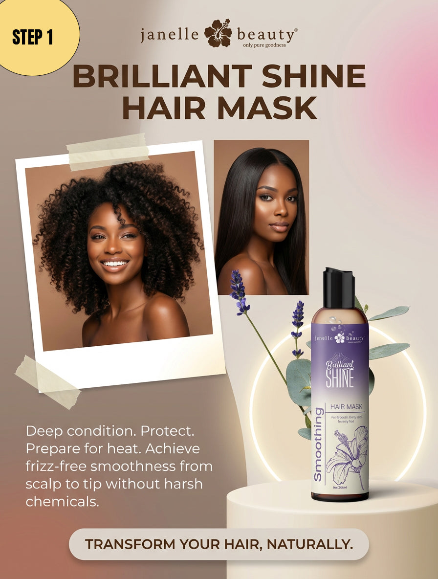 Janelle Beauty®Brilliant Shine Hair Bundle DELUXE - Complete Hair Care Set | Janelle Beauty