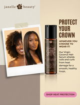 Janelle Beauty® Virgin Coconut Hair Serum - Heat Protection & Frizz Control | Janelle Beauty