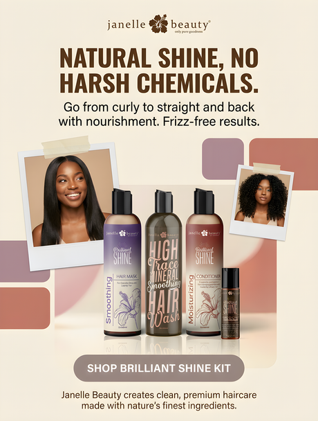 Janelle Beauty®Brilliant Shine Hair Bundle DELUXE -  Complete Hair Care Set | Janelle Beauty