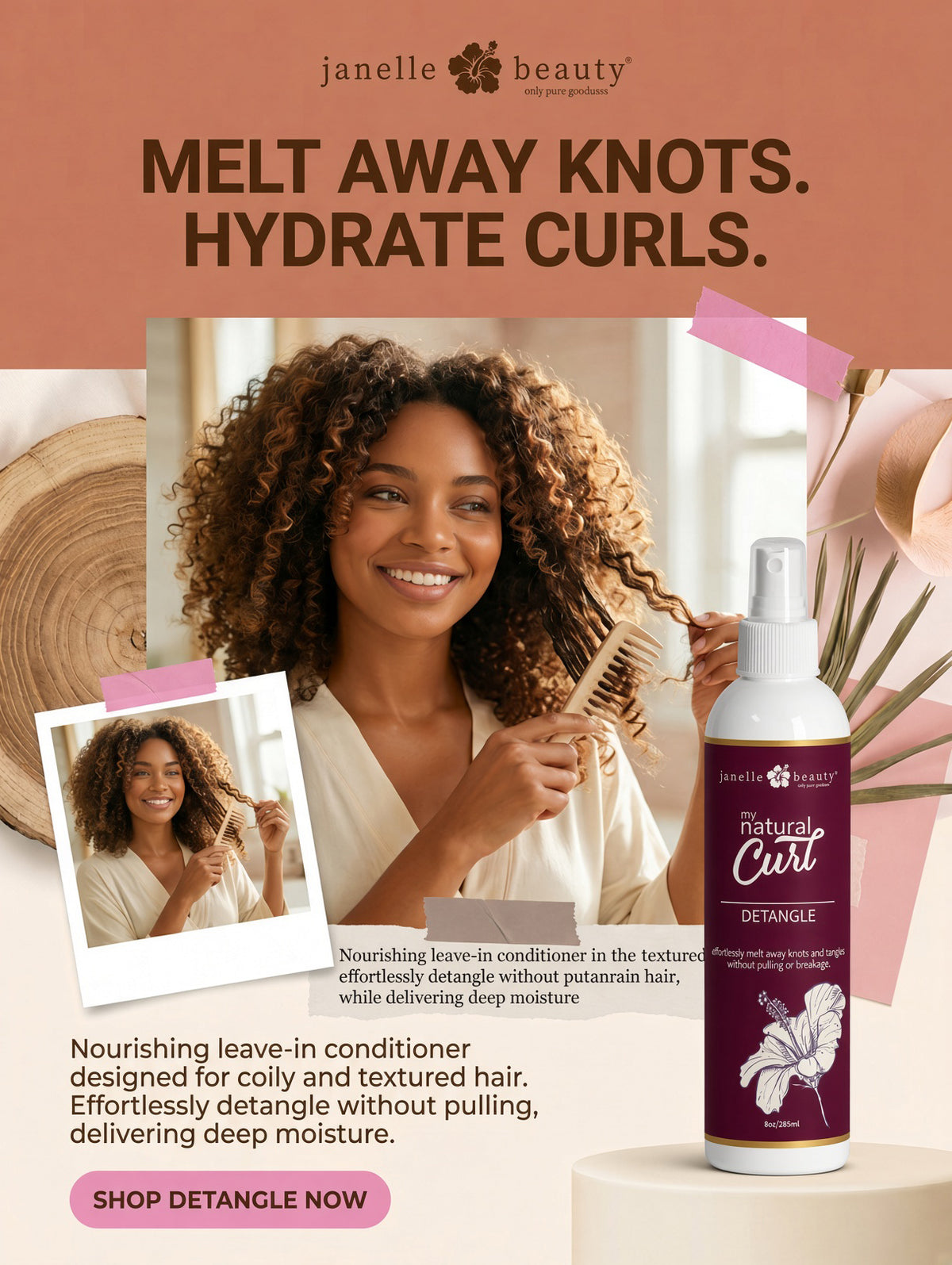 Janelle Beauty® My Natural Curl™ Detangle