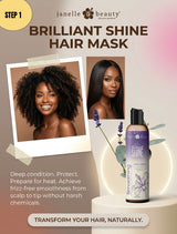 Janelle Beauty®Brilliant Shine Hair Bundle DELUXE -  Complete Hair Care Set | Janelle Beauty